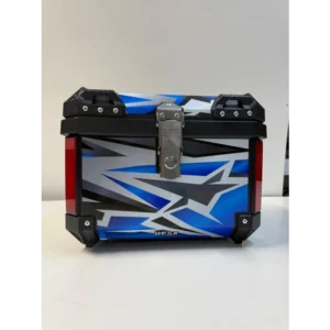 REXX ABS MOTOSİKLET ARKA ÇANTA MAVİ/SİYAH/GRİ